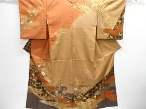 金彩花籠に蝶模様訪問着